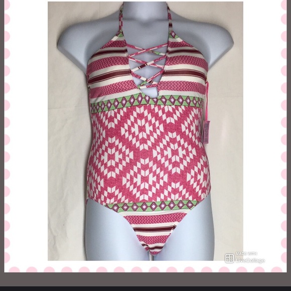 🛍Emme Jordan 1-Piece Swim Suit, Sz L (juniors) - Picture 2 of 8